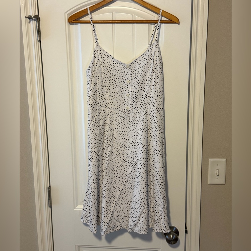 GAP White Dress with Black Dots